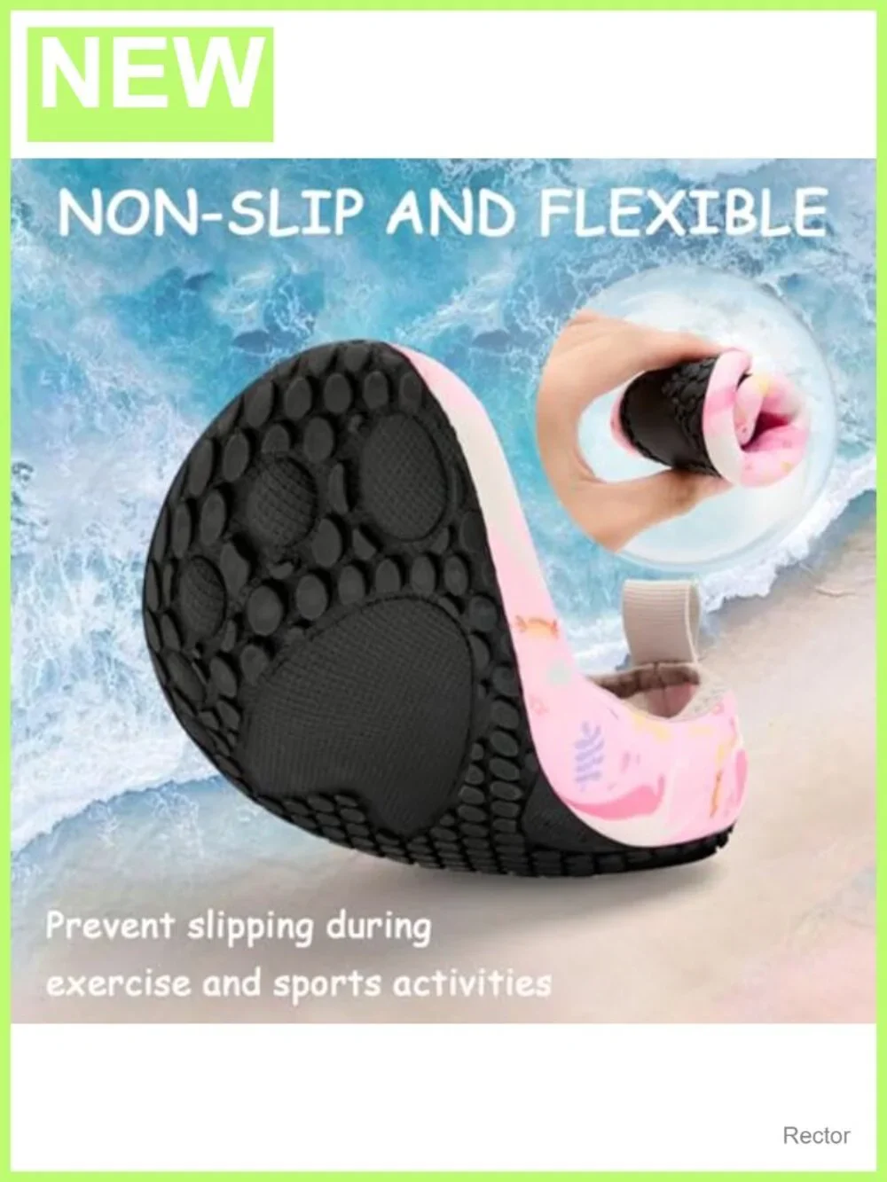 Kids Water Shoes Quick-Dry Barefoot Aqua Socks Non-Slip Beach Swim